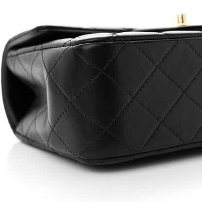 Chanel Lambskin Quilted Mini Top Handle Rectangular Flap Black 9 of 11