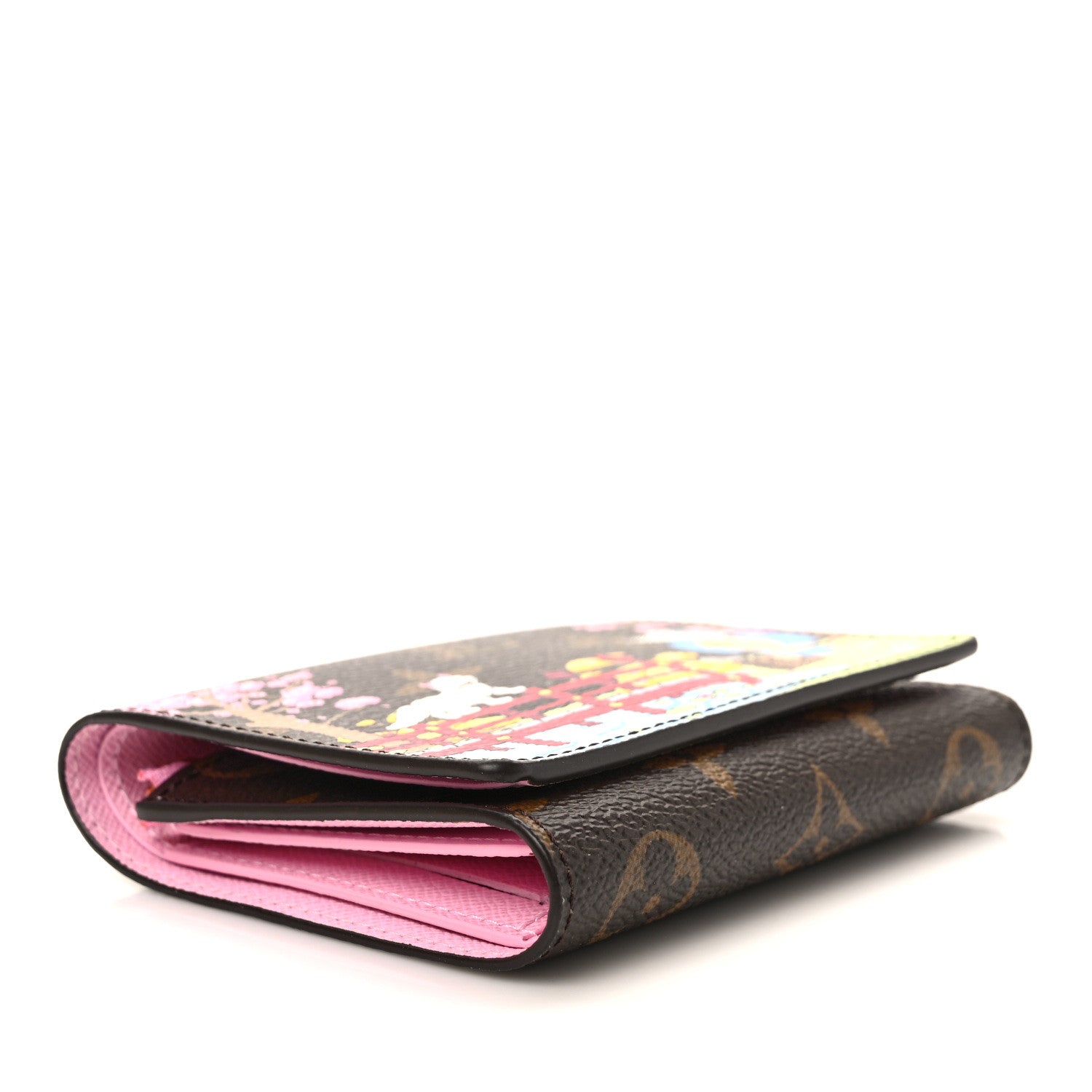 Louis Vuitton Monogram 2021 Christmas Animation Japanese Garden Victorine Wallet Wisteria Pink 4 of 7