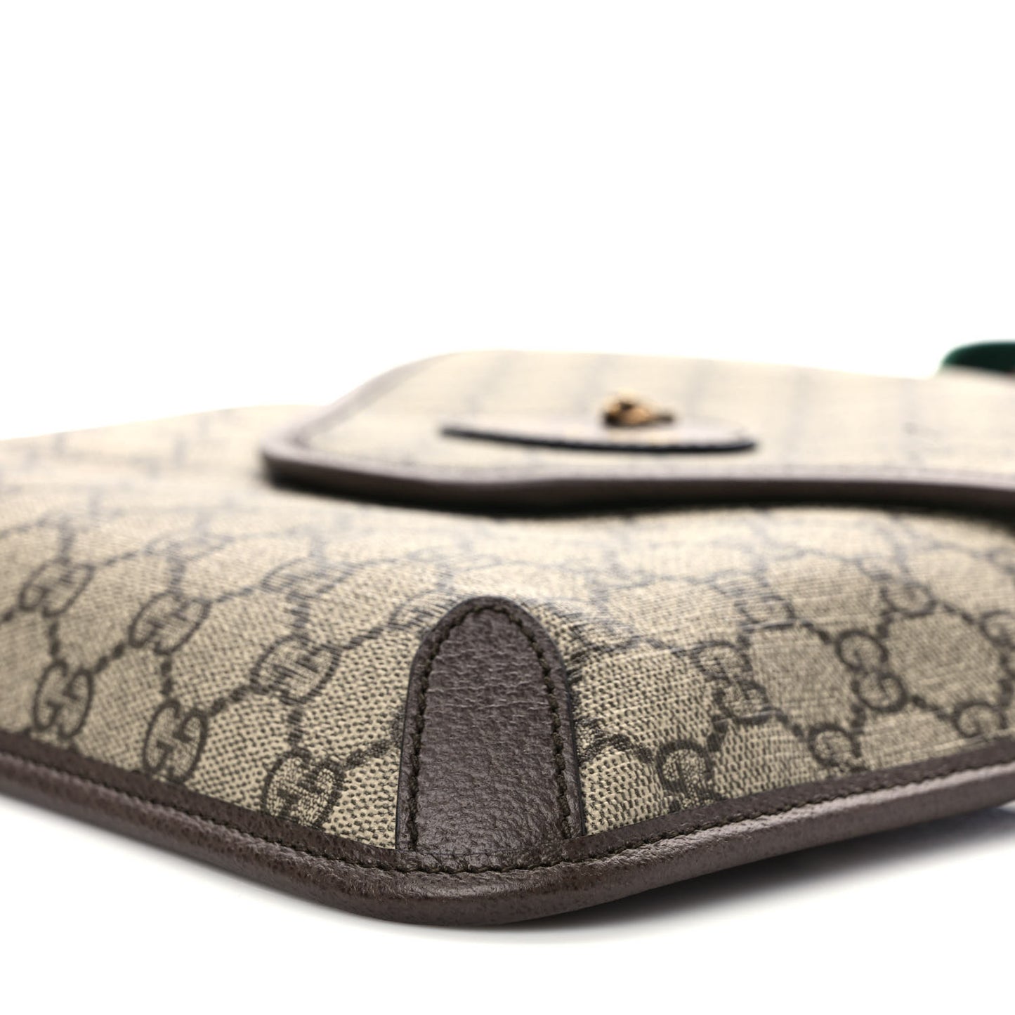 GG Supreme Monogram Web Medium Neo Vintage Flap Messenger Bag Beige New Acero