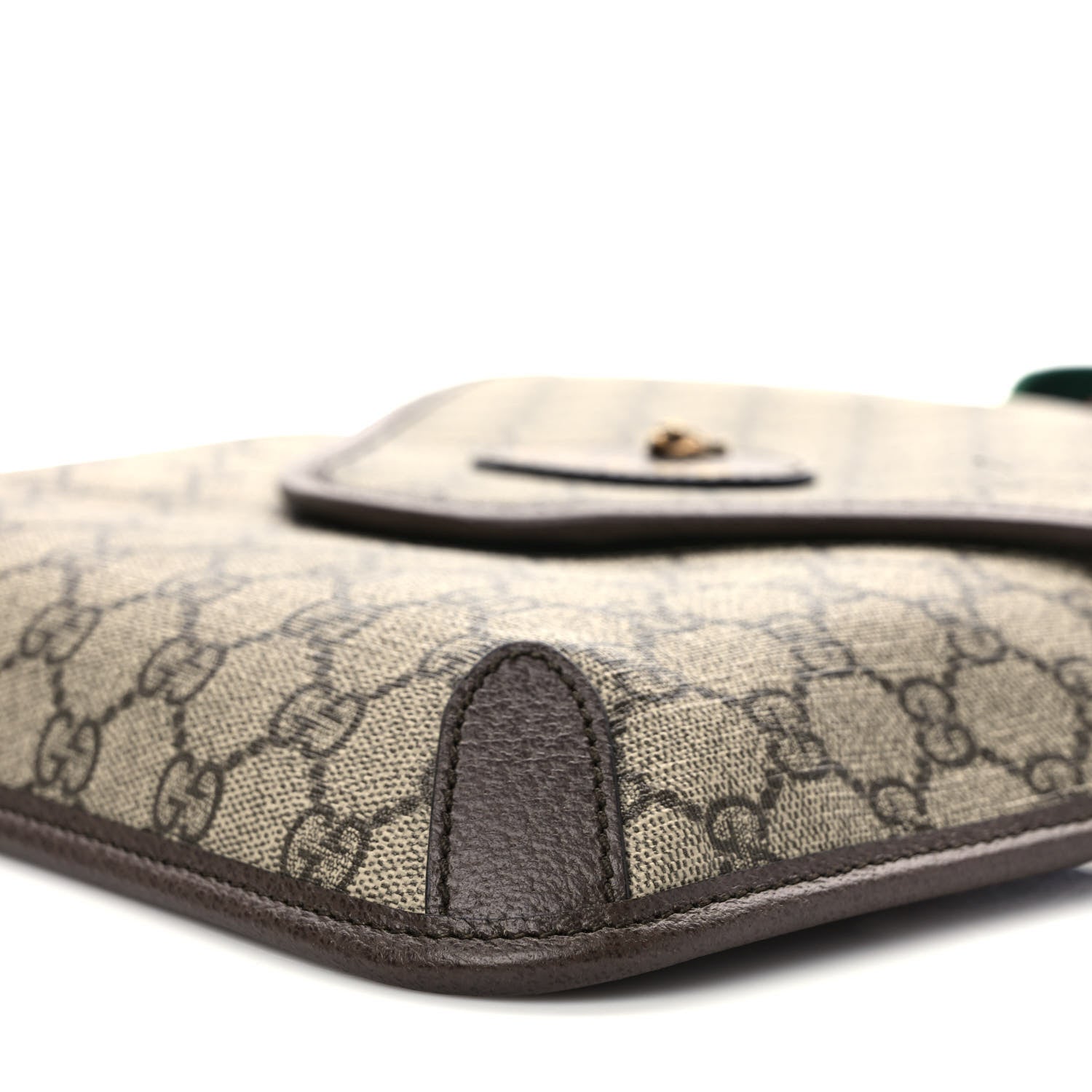 Gucci GG Supreme Monogram Web Medium Neo Vintage Flap Messenger Bag Beige New Acero 8 of 8