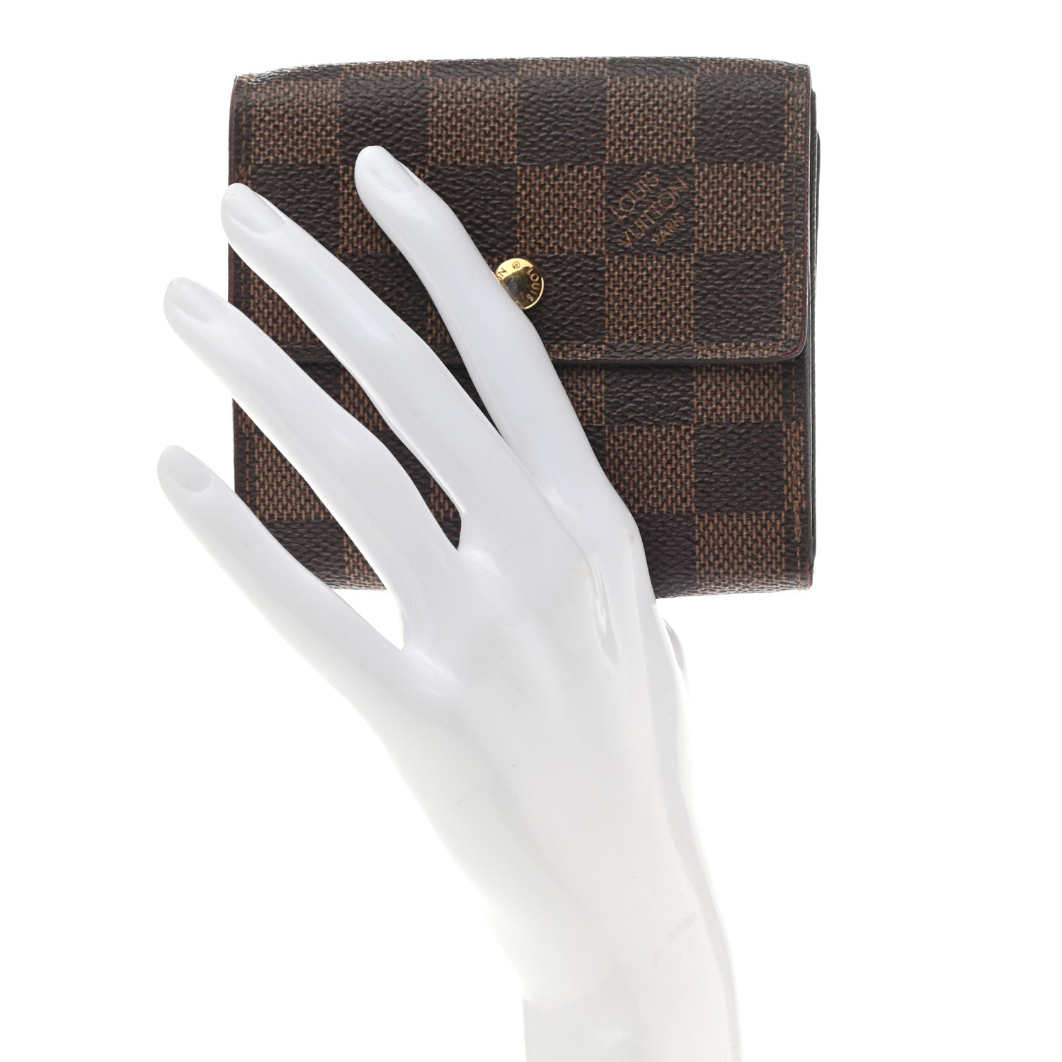 Louis Vuitton Damier Ebene Elise Wallet 2 of 10