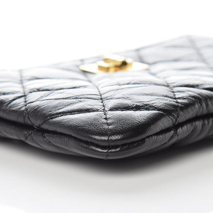 Chanel Aged Calfskin Quilted Small Reissue Cosmetic Case Black 5 of 9
