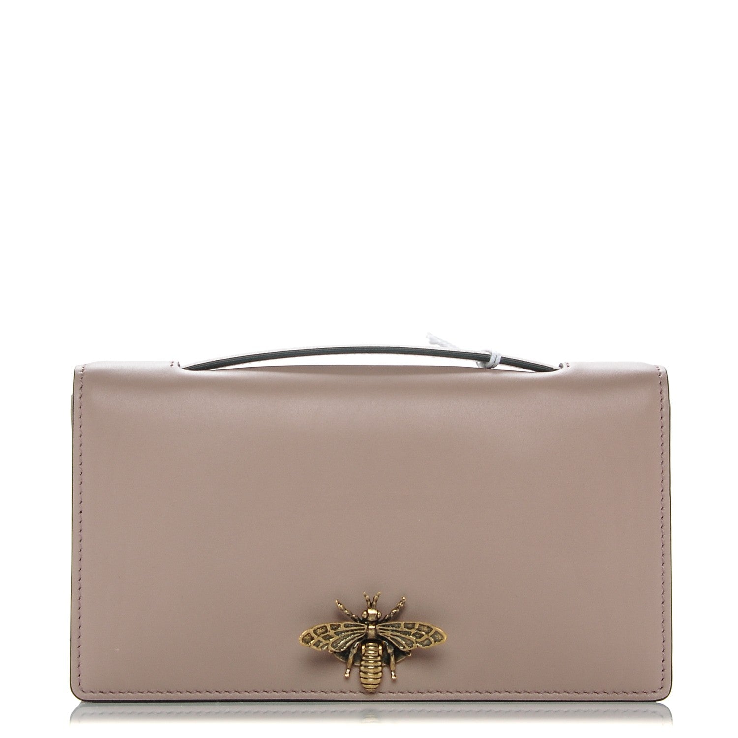 Christian Dior Calfskin Bee Pouch Powder Beige 1 of 7