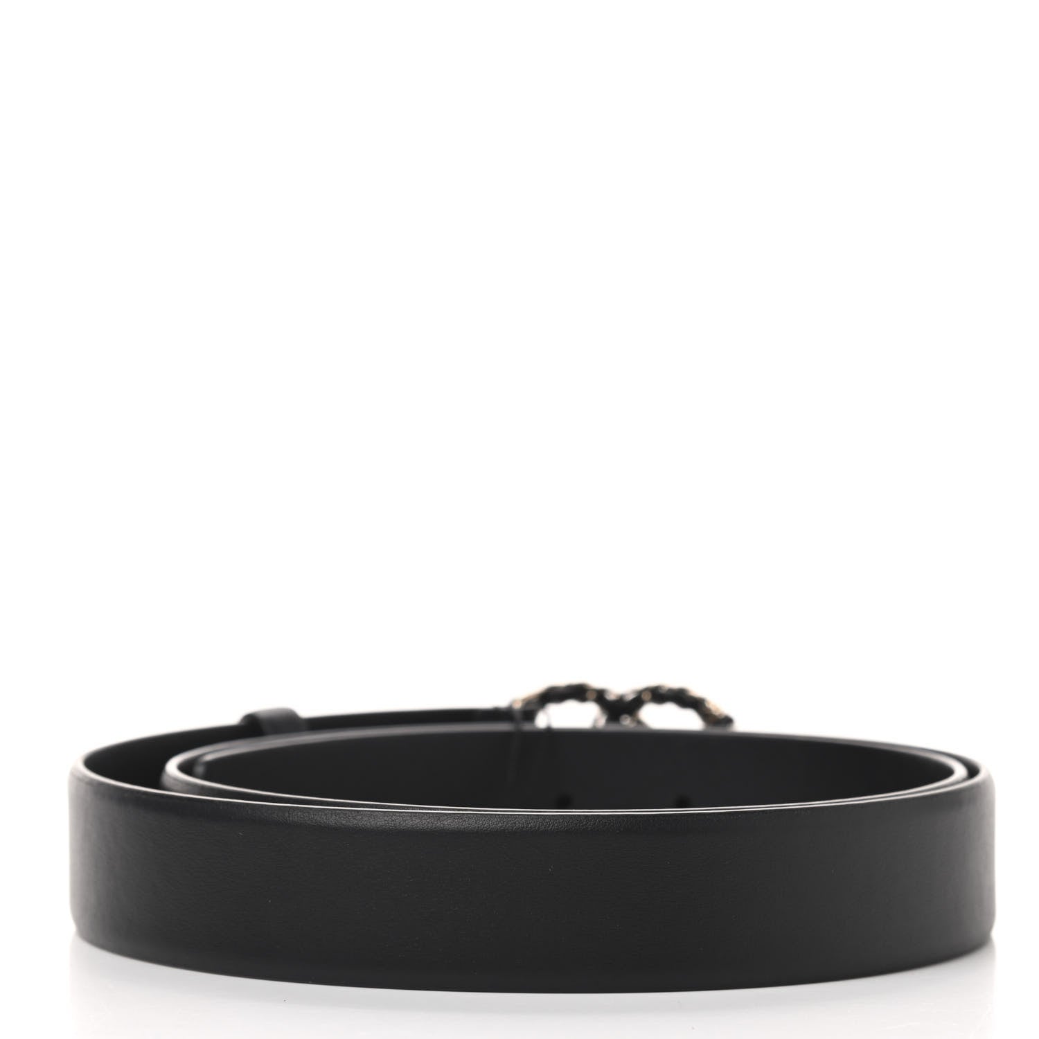 Chanel Lambskin CC Chain Belt 95 38 Black 2 of 5
