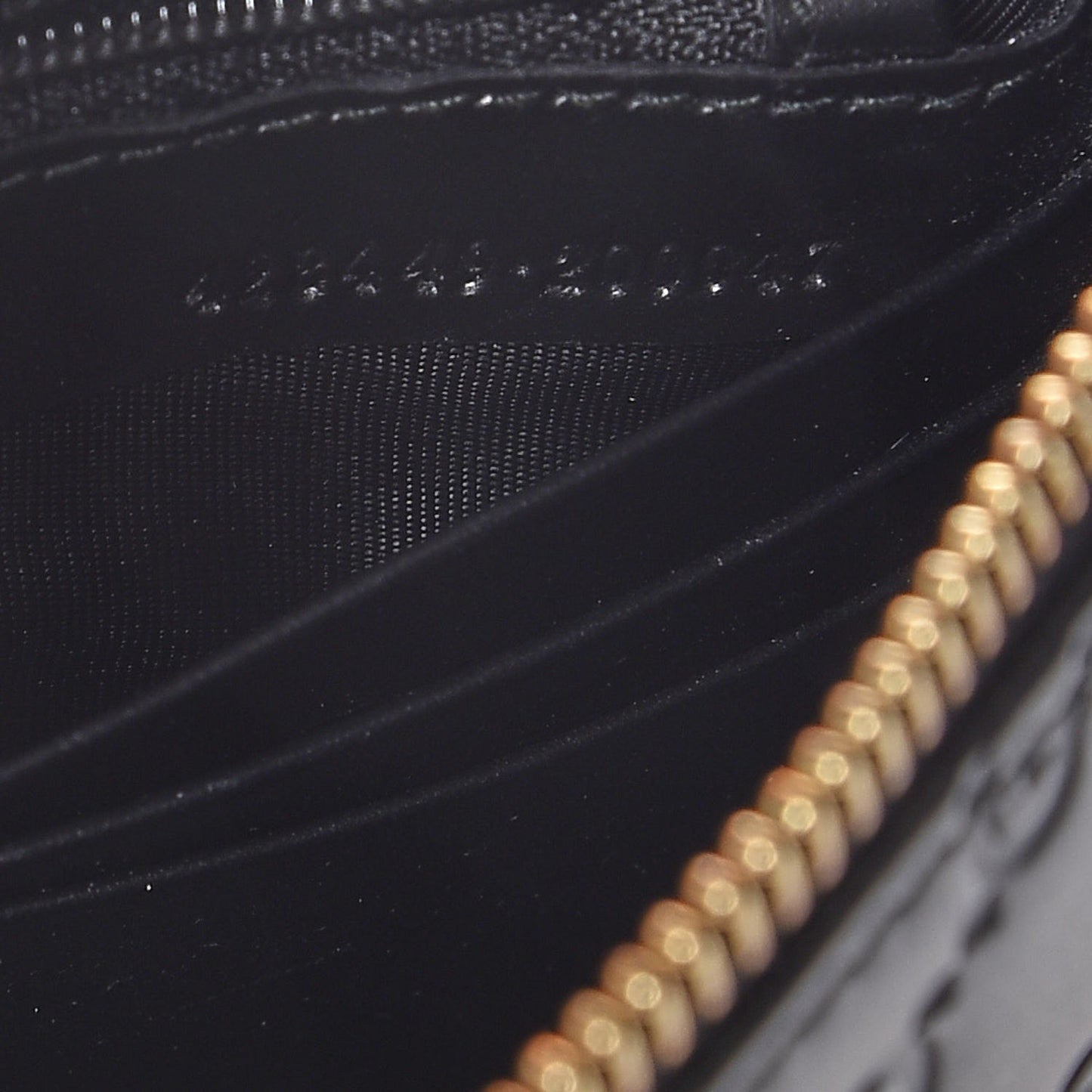 Guccissima Signature Wrist Wallet Black