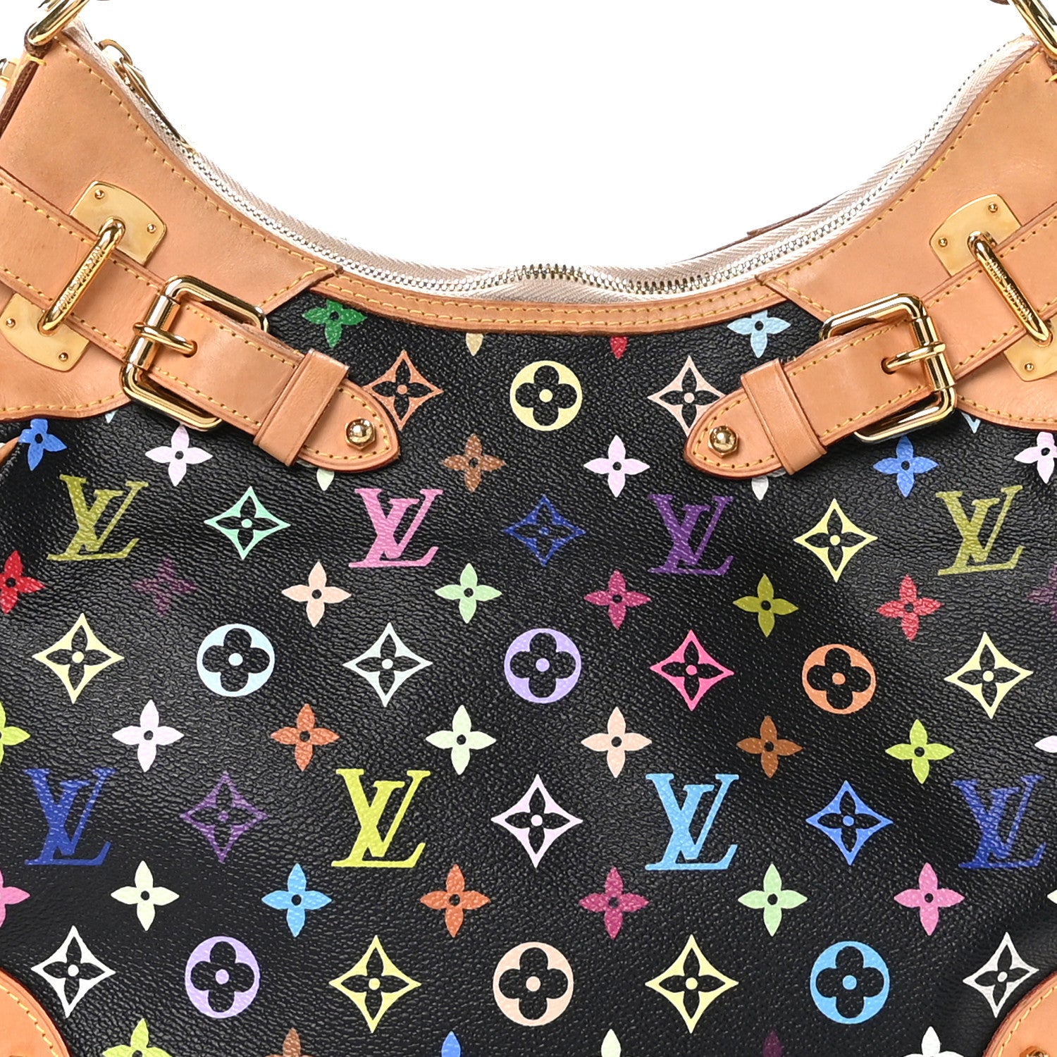 Louis Vuitton Monogram Multicolor Greta Black 7 of 9