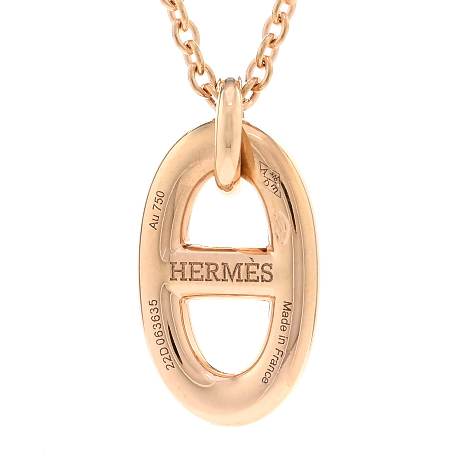 Hermes 18K Rose Gold PM Farandole Pendant Necklace 4 of 5