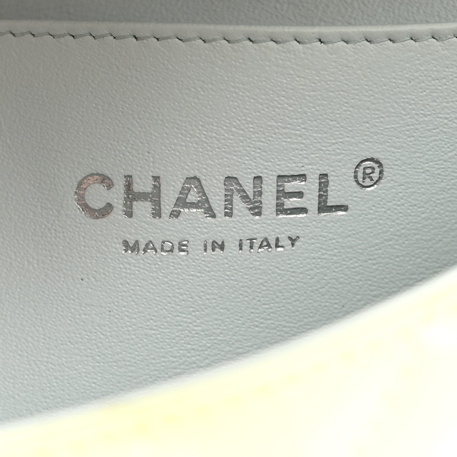Chanel Patent Quilted Clutch With Chain Flap Light Green 6 of 11