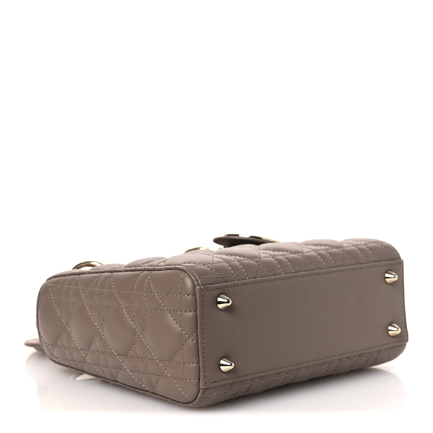 Lambskin Cannage Small My ABCDior Lady Dior Warm Taupe