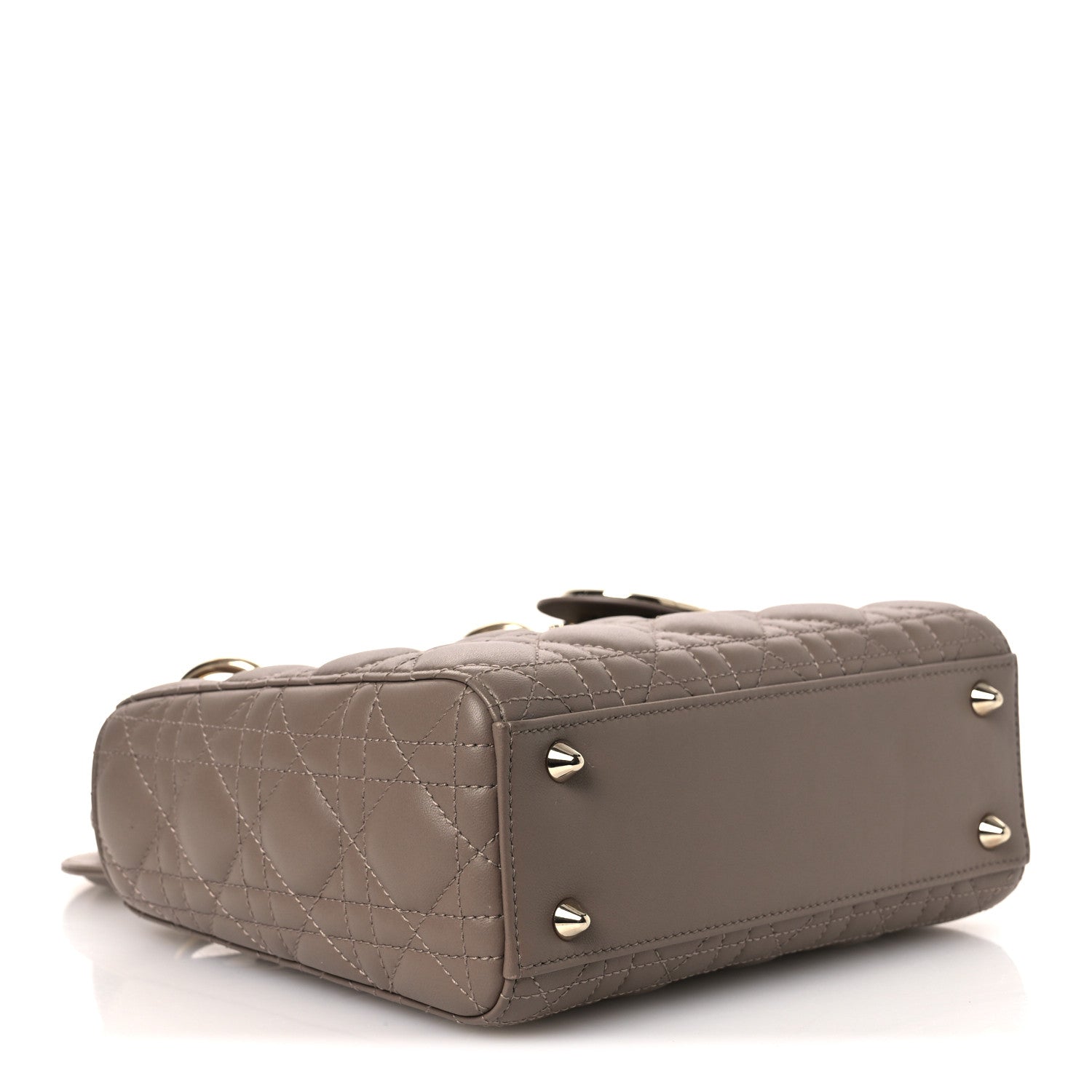 Christian Dior Lambskin Cannage Small My ABCDior Lady Dior Warm Taupe 4 of 12