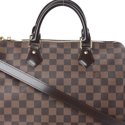Louis Vuitton Damier Ebene Speedy Bandouliere 30 8 of 10