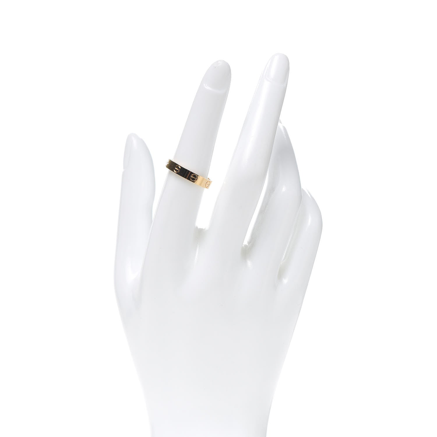 Cartier 18K Yellow Gold 3.5mm LOVE Wedding Band Ring 54 6.75 2 of 6