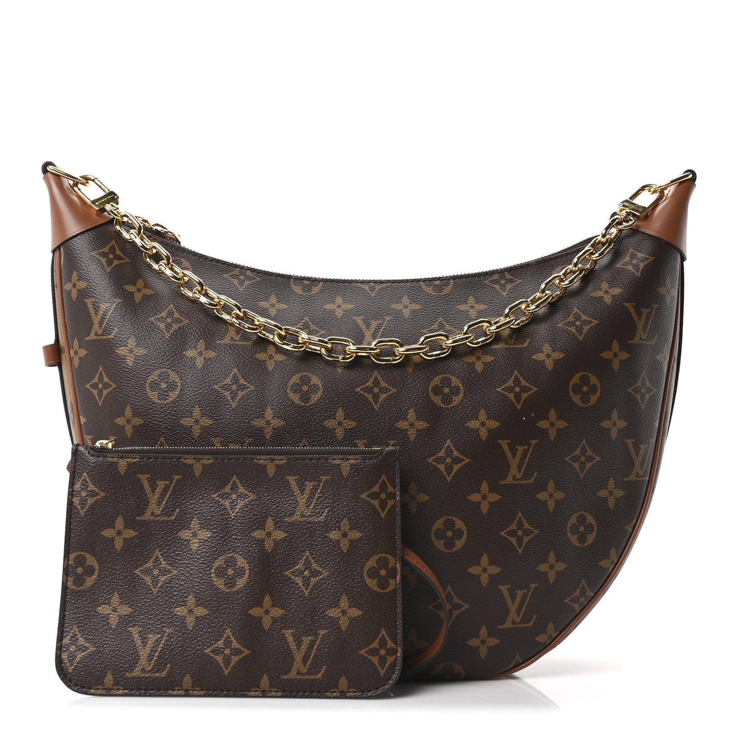 Reverse Monogram Loop Hobo