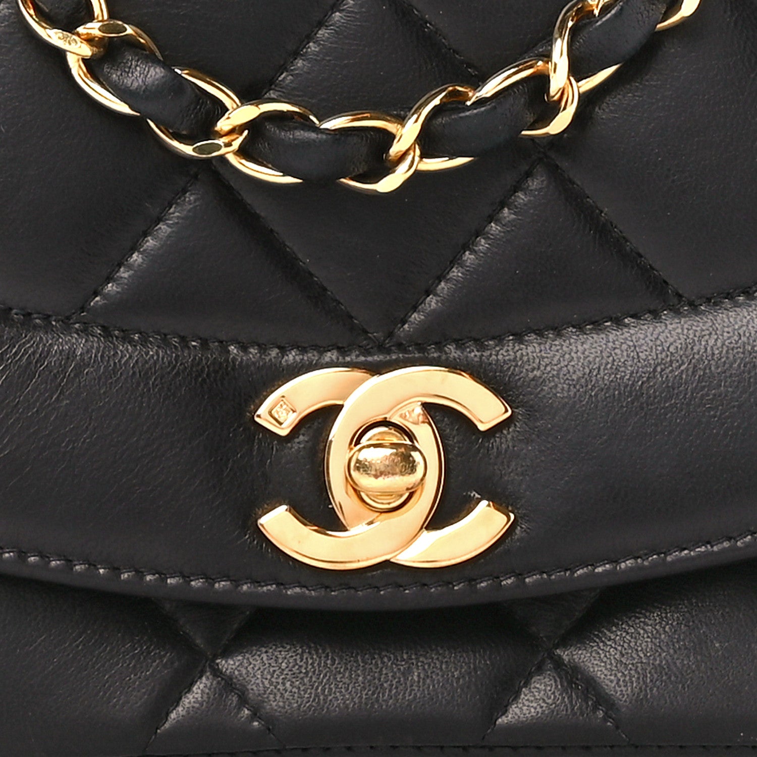 Chanel Lambskin Quilted Small Single Flap Black 9 of 11