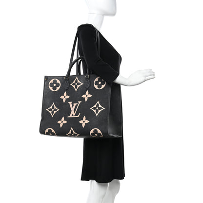 Louis Vuitton Empreinte Monogram Giant Onthego GM Black Beige 2 of 14