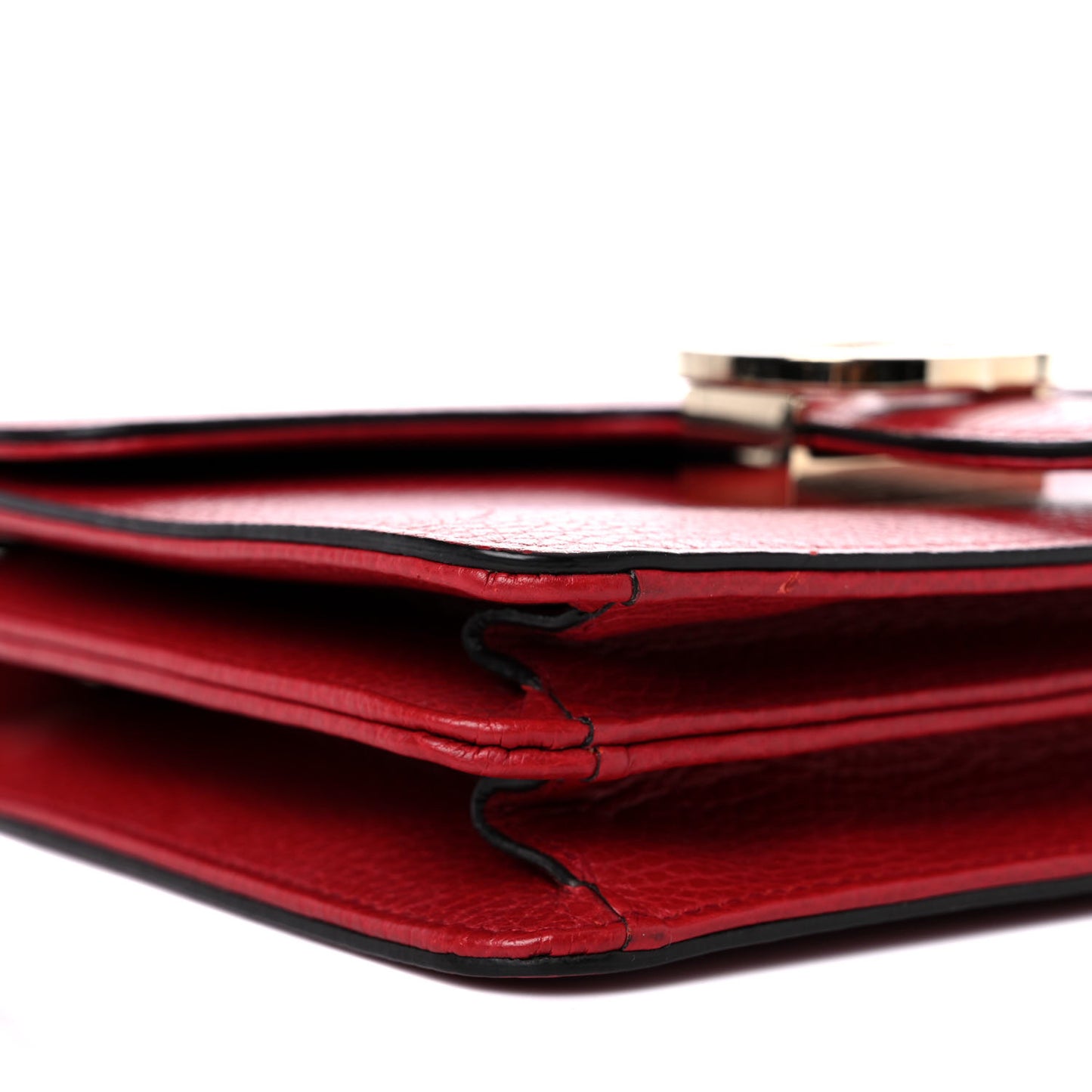 Dollar Calfskin Small Interlocking G Shoulder Bag Red