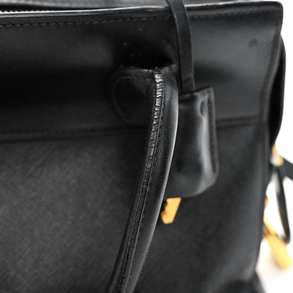 Prada Saffiano City Calfskin Small Esplanade Tote Black 26 of 27