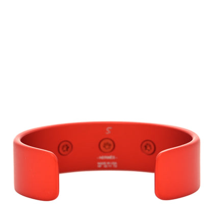 Hermes Aluminium Sunset Medor Bracelet T2 Orange Tropique Rose Couture 3 of 4
