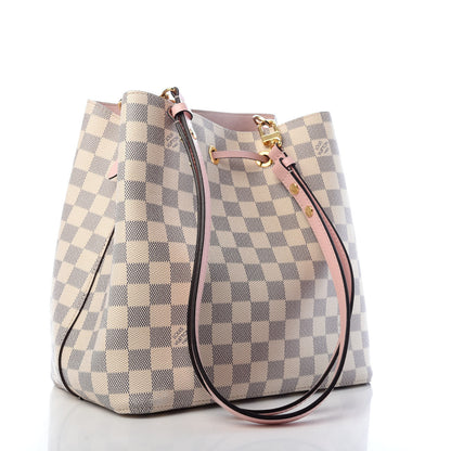 Louis Vuitton Damier Azur Neonoe MM Eau De Rose 3 of 8