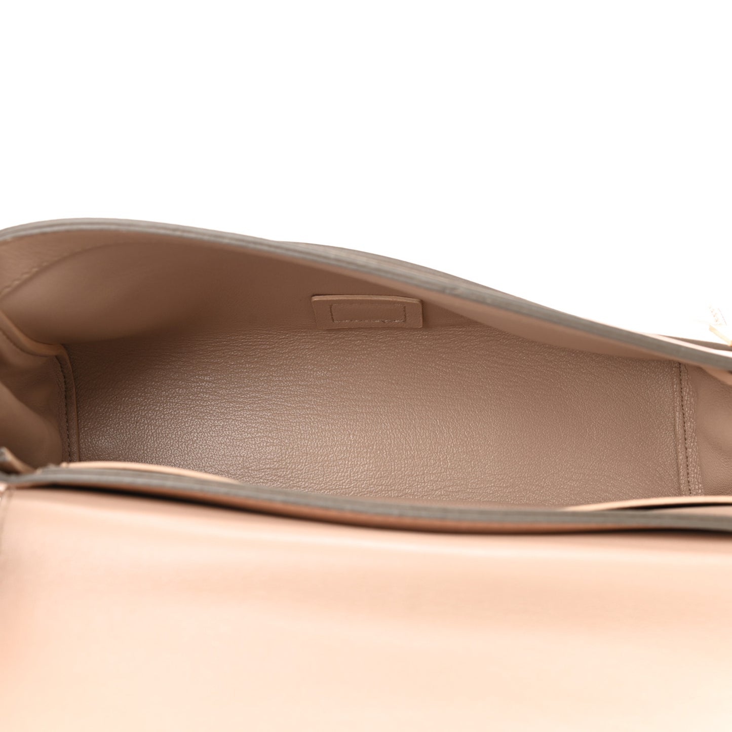 Nappa Medium Elle Chain Clutch Blush Nude