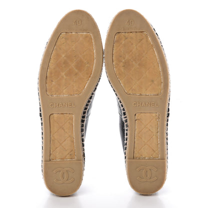 Chanel Lambskin CC Espadrilles 40 Black 6 of 11