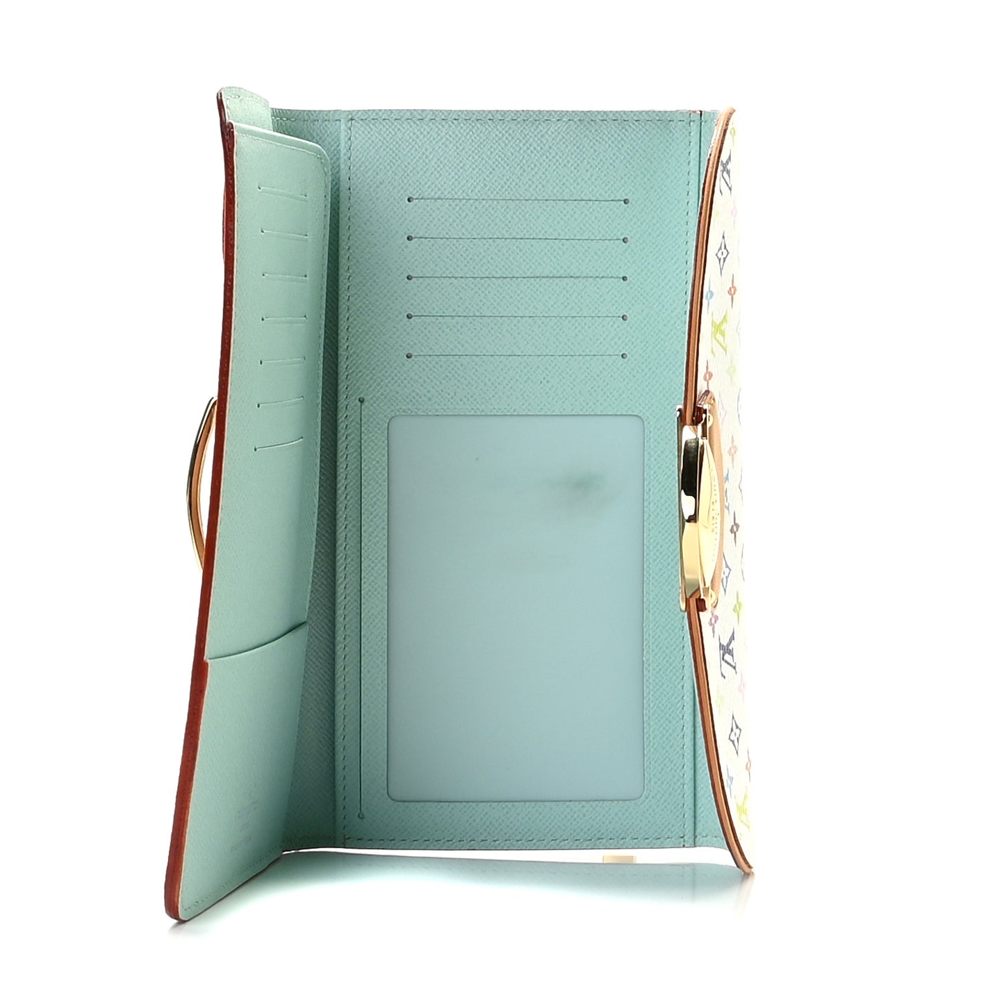 Monogram Multicolor Eugenie Wallet White Anie