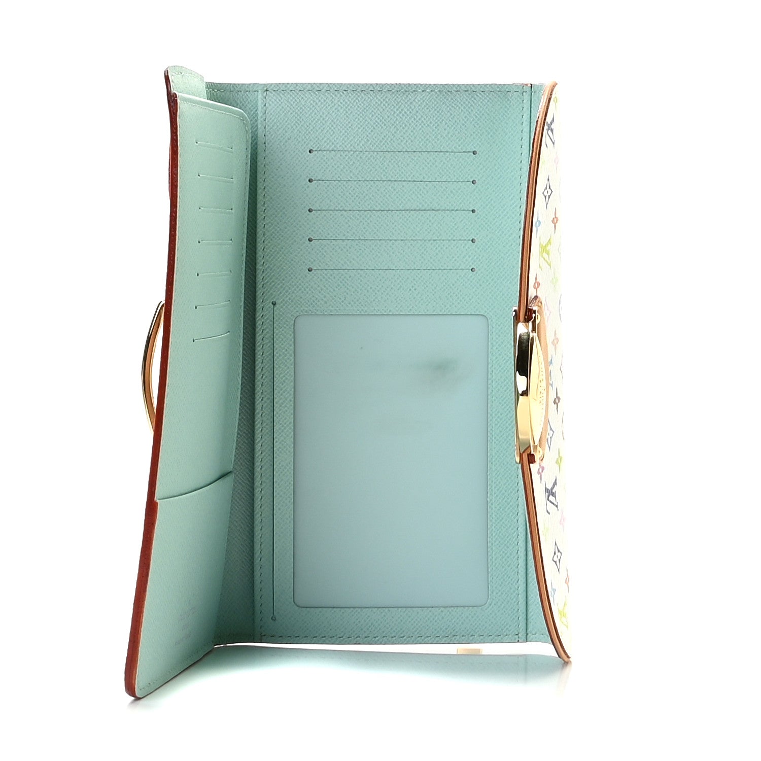 Louis Vuitton Monogram Multicolor Eugenie Wallet White Anie 7 of 8