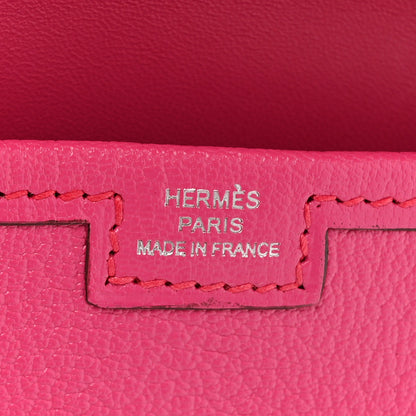 Hermes Chevre Mysore Jige Elan 29 Clutch Rose Shocking 6 of 10