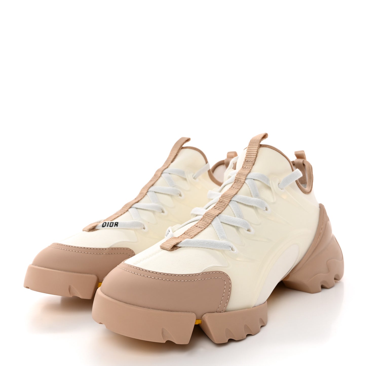 Neoprene Rubber Womens D-Connect Sneakers 39 White Beige