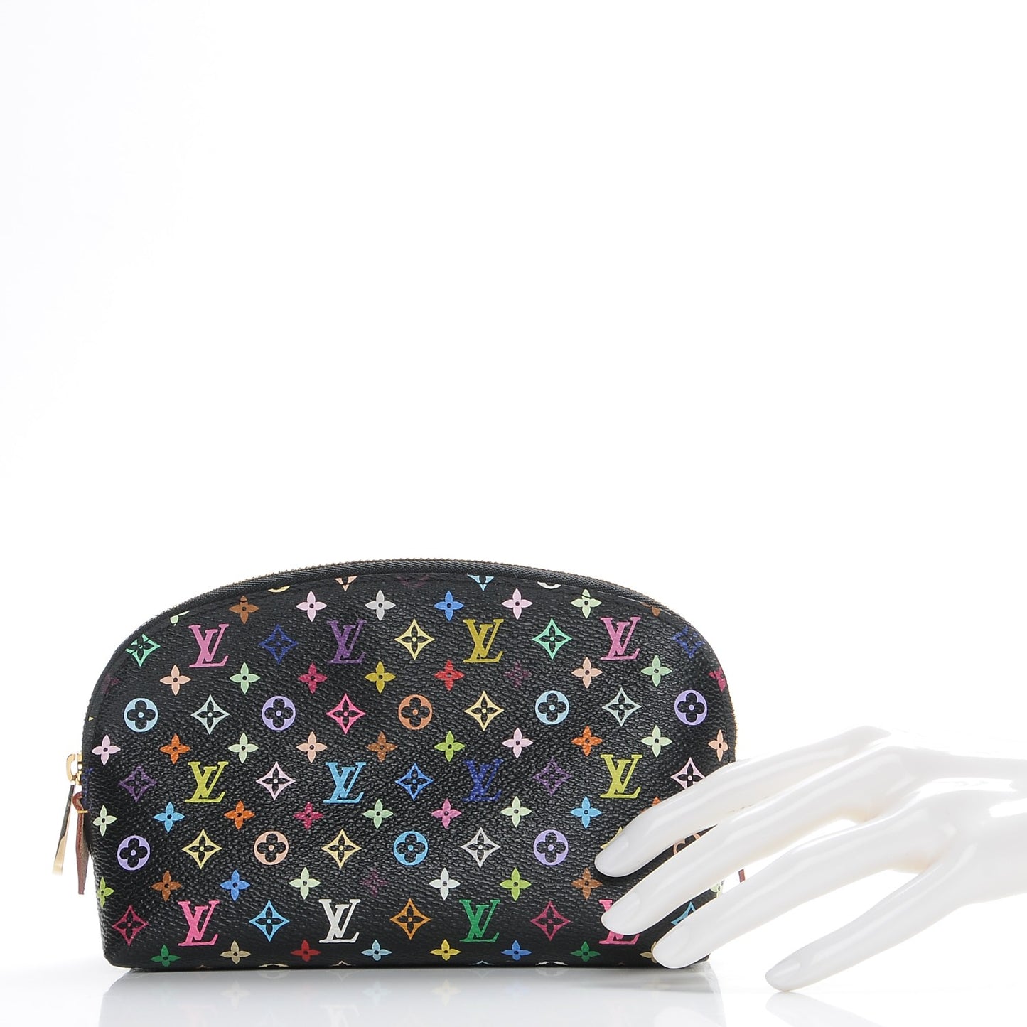 Monogram Multicolor Cosmetic Pouch Black Grenade
