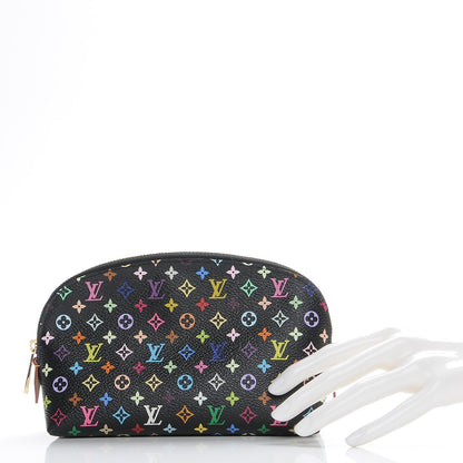 Louis Vuitton Monogram Multicolor Cosmetic Pouch Black Grenade 2 of 7