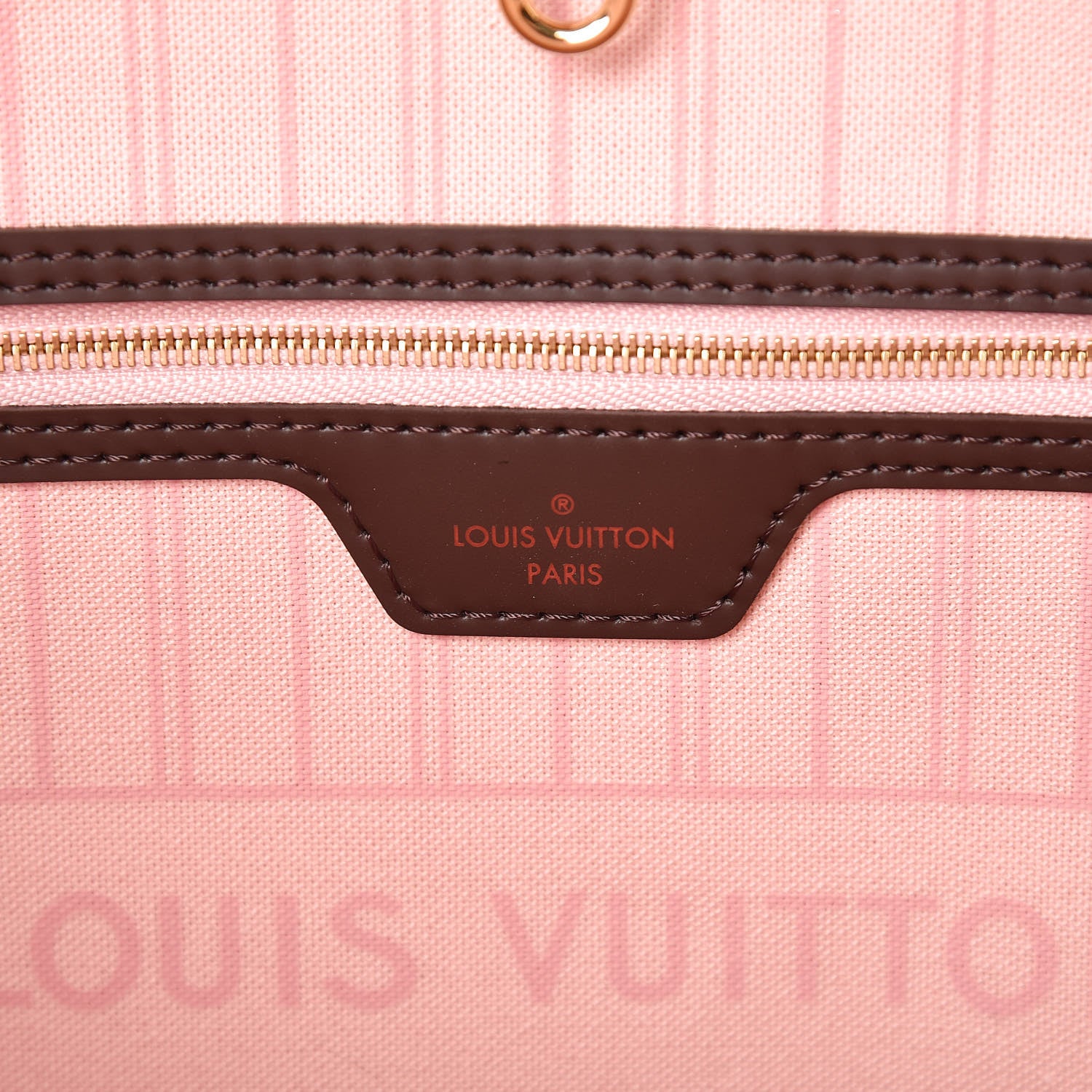 Louis Vuitton Damier Ebene Neo Neverfull MM Rose Ballerine 6 of 11