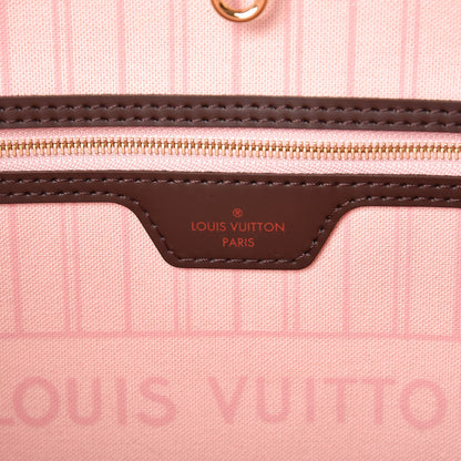Louis Vuitton Damier Ebene Neo Neverfull MM Rose Ballerine 6 of 10