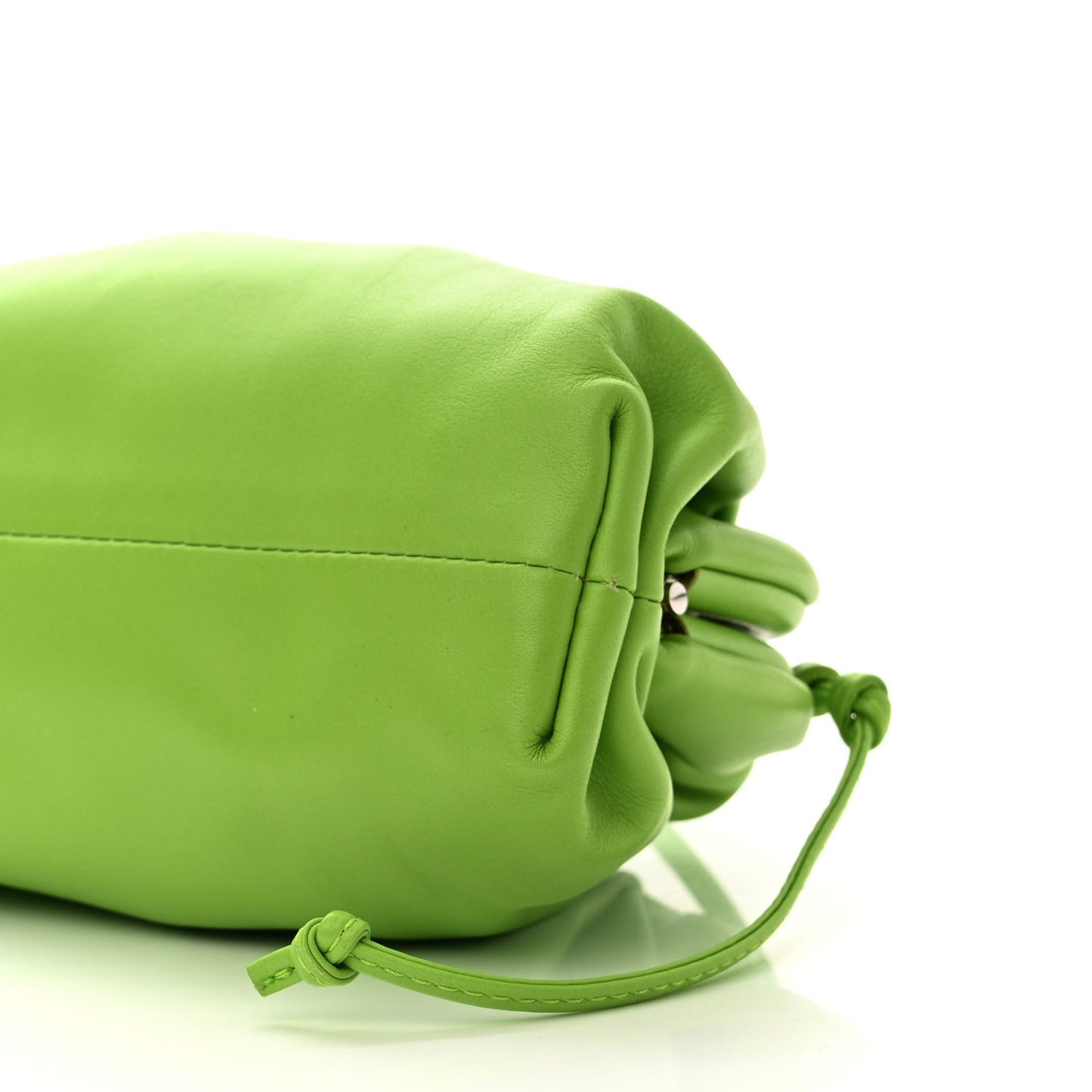 Butter Calfskin The Mini Pouch Acid Green