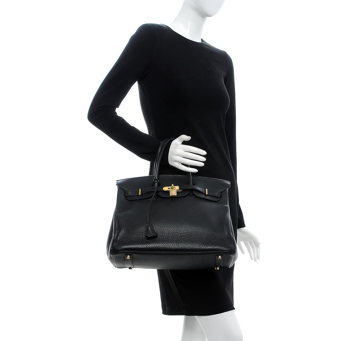 Taurillon Clemence Birkin 35 Black
