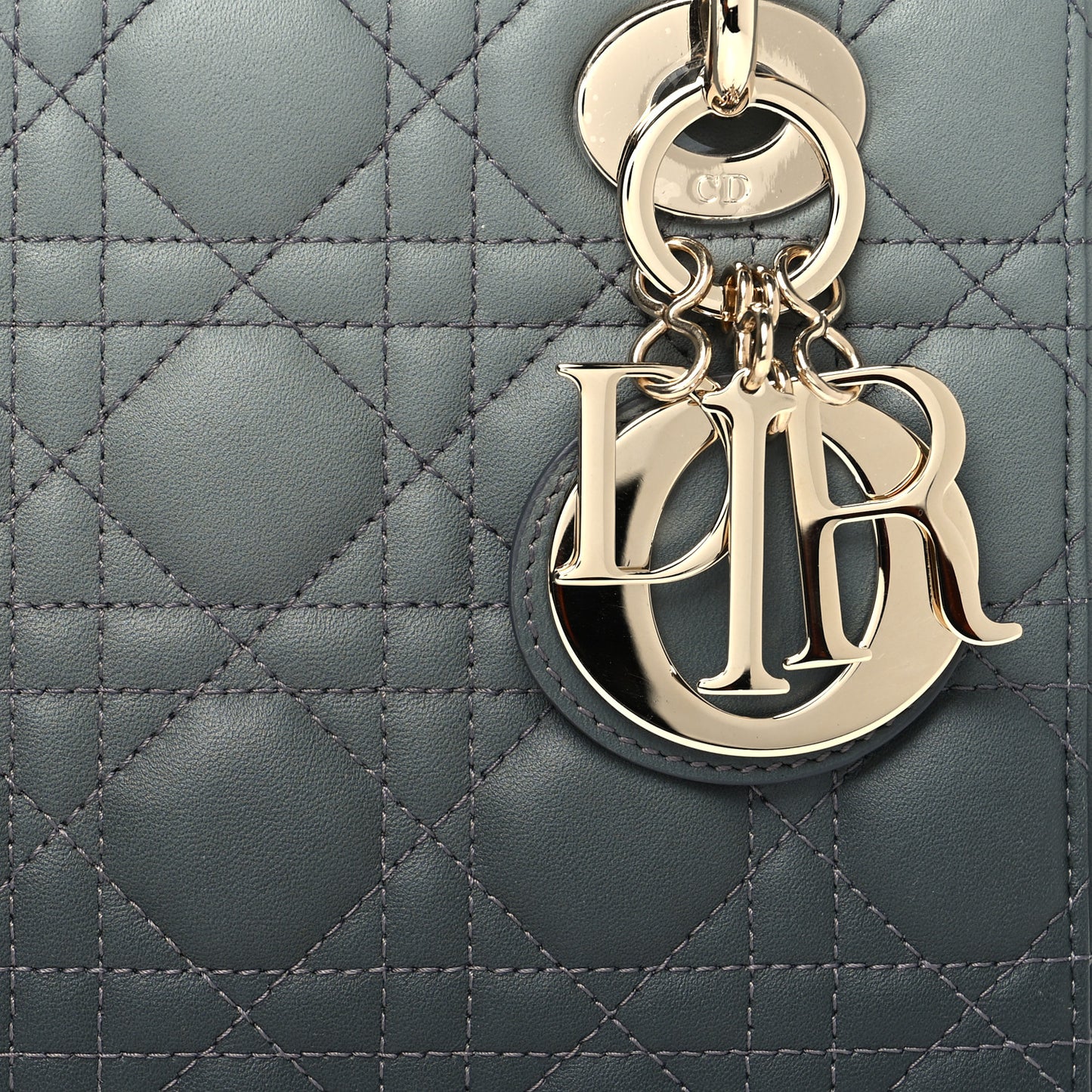 Lambskin Cannage Gradient Small My ABCDior Lady Dior Grey