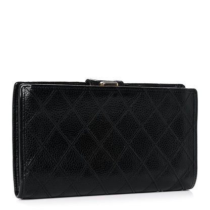 Chanel Caviar Stitched French Wallet Black 3 of 16