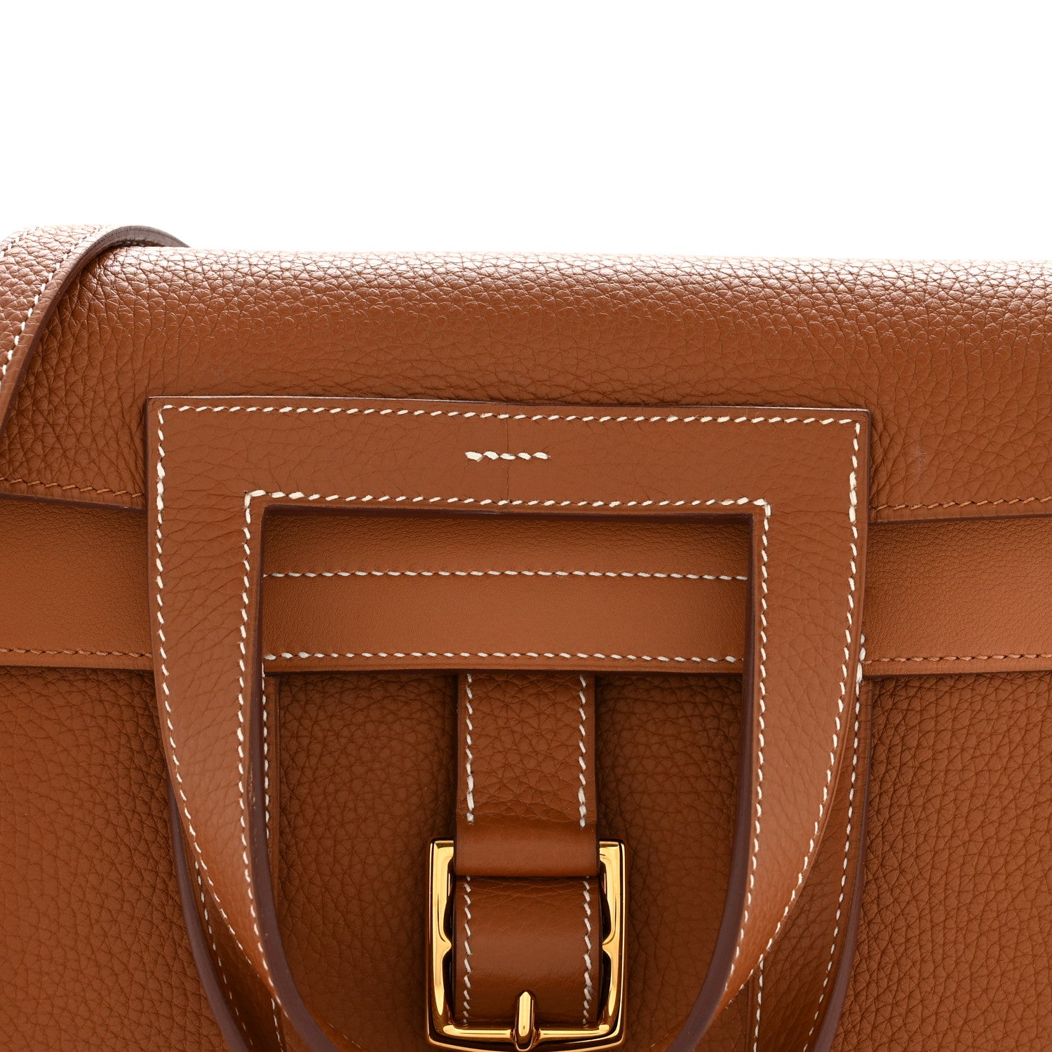 Hermes Taurillon Clemence Halzan 31 Gold 8 of 10