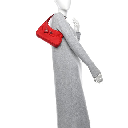 Prada Tessuto Nylon Mini Re-Edition 2000 Bag Rosso 2 of 12
