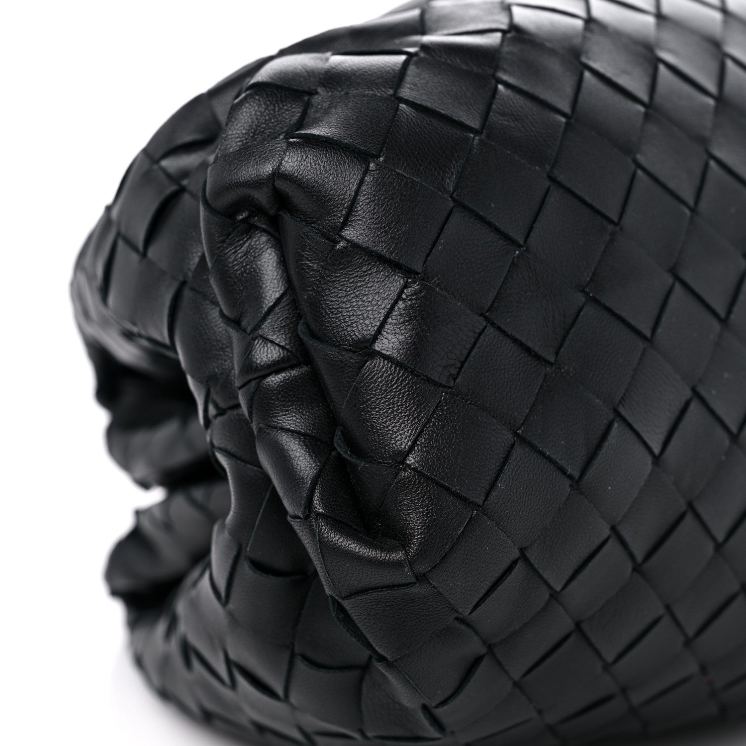 Bottega Veneta Nappa Maxi Intreccio The Pouch Oversized Clutch Black 8 of 10