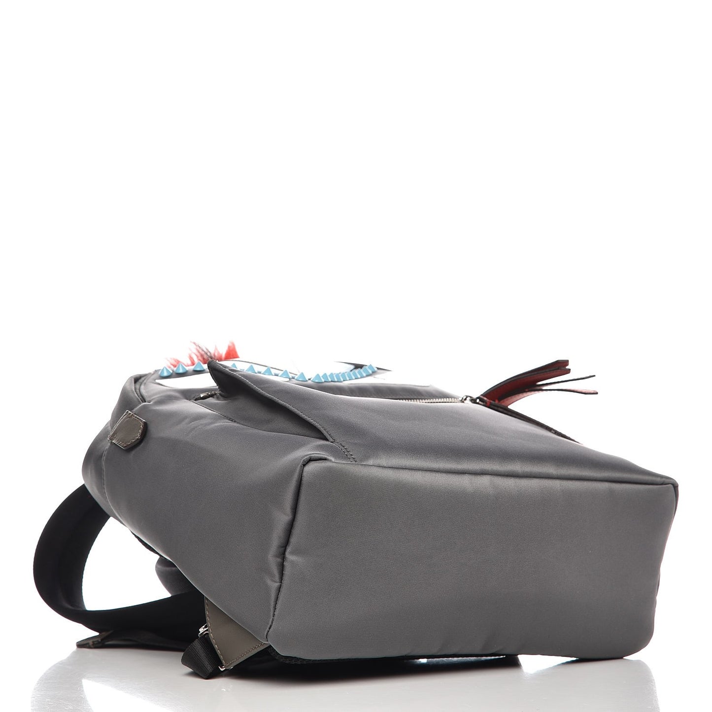 Nylon Vitello Elite Fox Goat Monster Eyes Studded Backpack Acciaio Pimento Multicolor