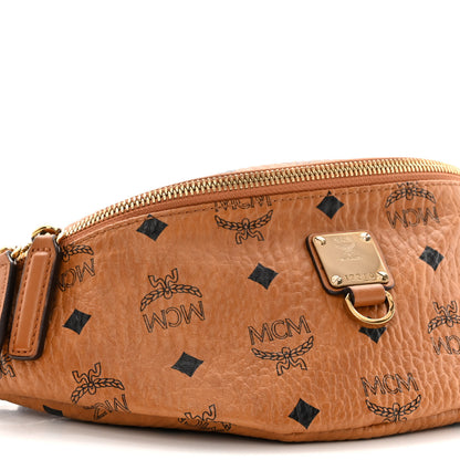 MCM Visetos Small Fusten Belt Bag Cognac 8 of 9