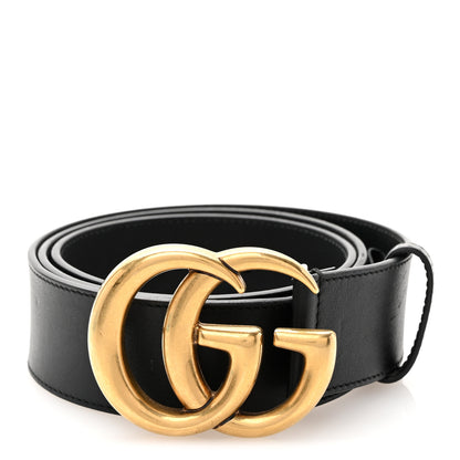 Gucci Calfskin Double G 40mm Belt 85 34 Black 1 of 8