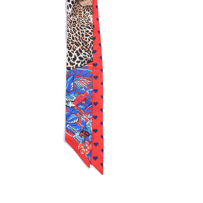 Hermes Silk Jungle Love Love Twilly Rouge Marine Fauve 2 of 4