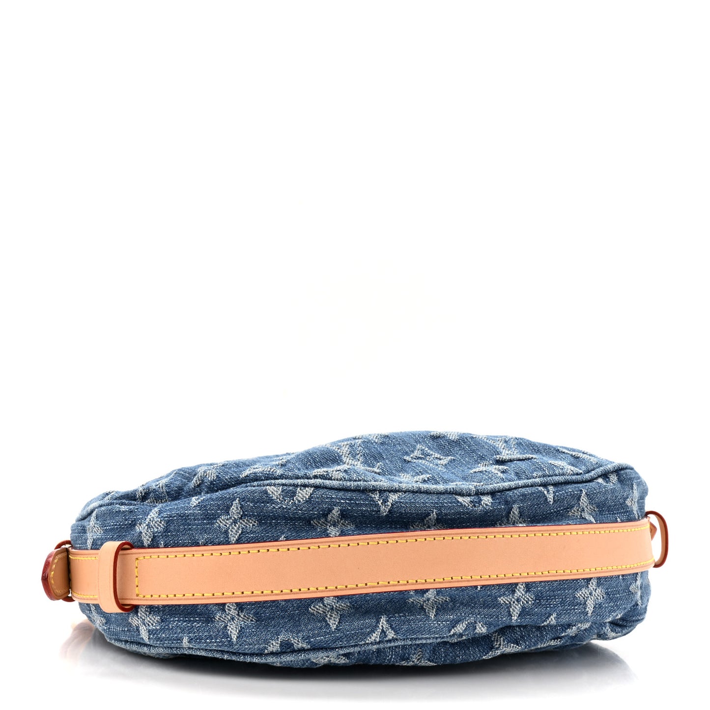 Monogram Denim Croissant MM Blue