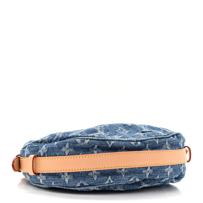 Louis Vuitton Monogram Denim Croissant MM Blue 5 of 14