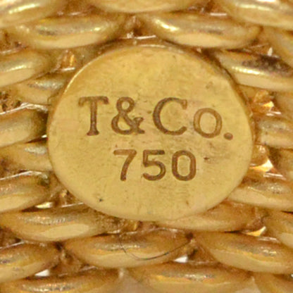 Tiffany 18K Yellow Gold Wide Somerset Mesh Ring 50 5.5 3 of 3