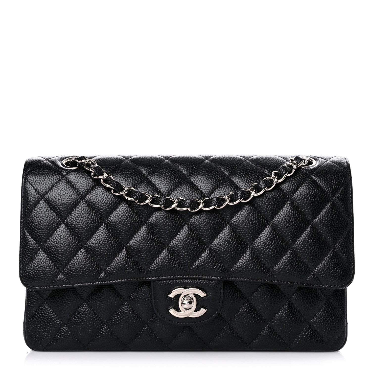 Chanel Caviar Quilted Medium Double Flap Black 1 of 14
