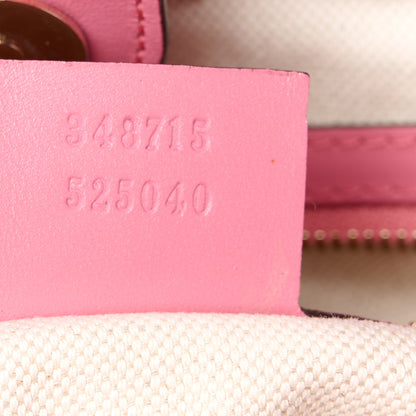 Gucci Denim Calfskin Denim Tote Pink 8 of 14