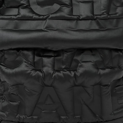 Chanel Nylon Embossed Doudoune Backpack Grey 13 of 16